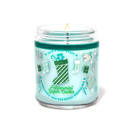 Ароматическая свеча Bath and Body Works "Peppermint Sugar Cookie"